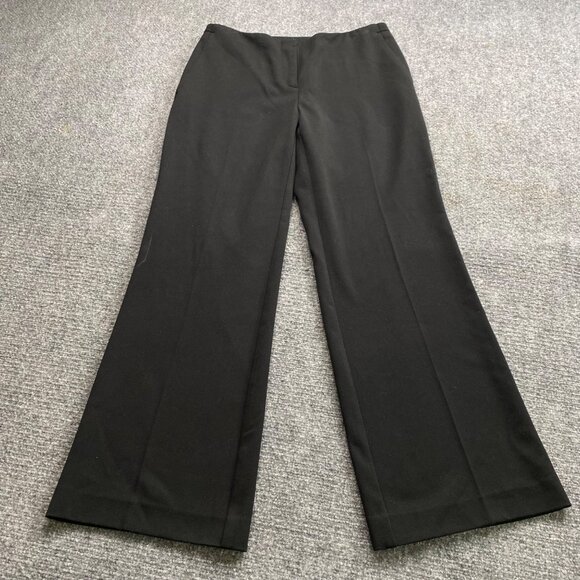Chico's Pants Women's Small 4 Short Black Dress Wide‎ Leg Career Office 30x28.5 - Picture 1 of 12